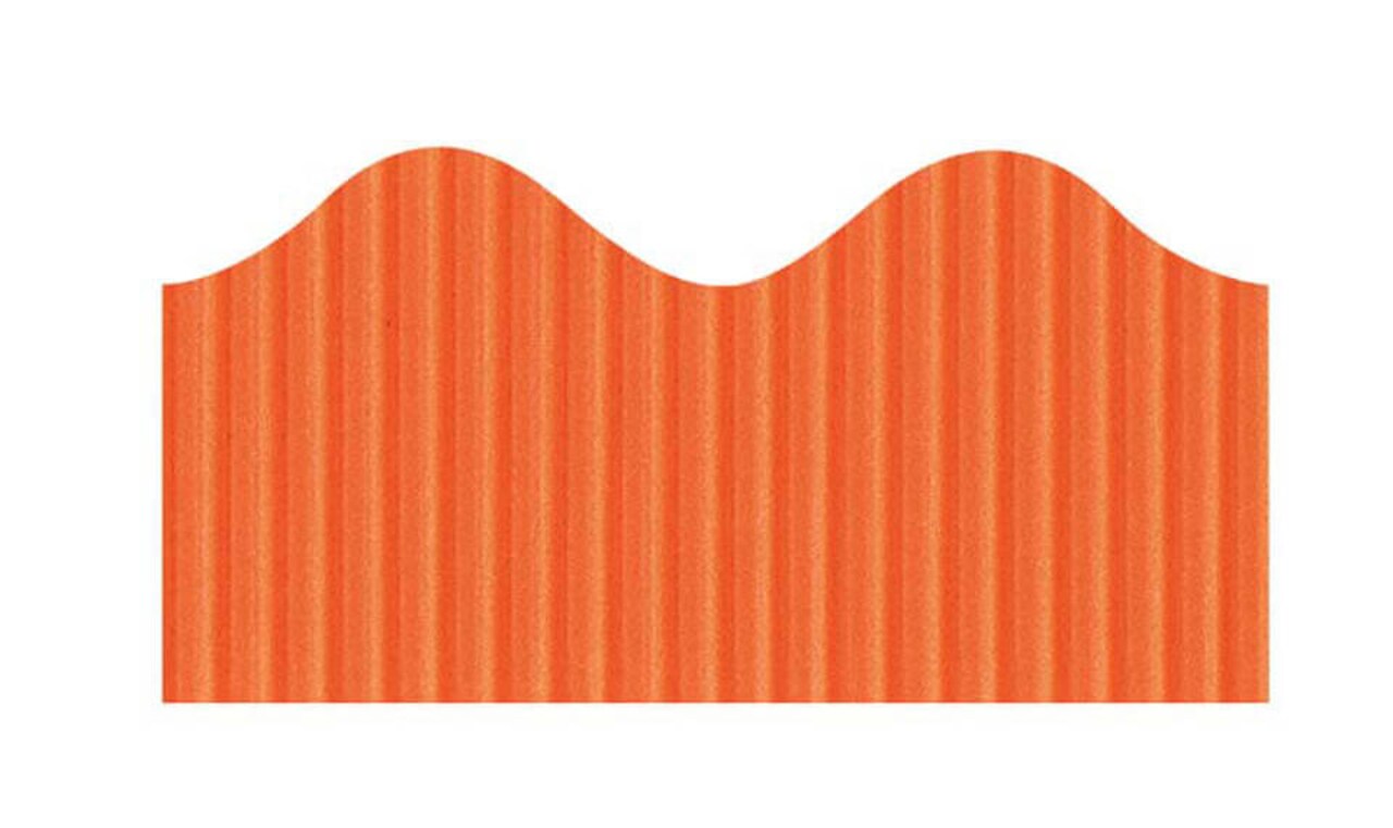 Bordette Scalloped Bulletin Board Border 2.25" x 50 Ft Roll – Classroom Decorative Trim, Multiple Colors Available (Gold, Black, Blue, Red & More)